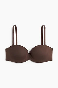 Padded Microfiber Balconette Bra