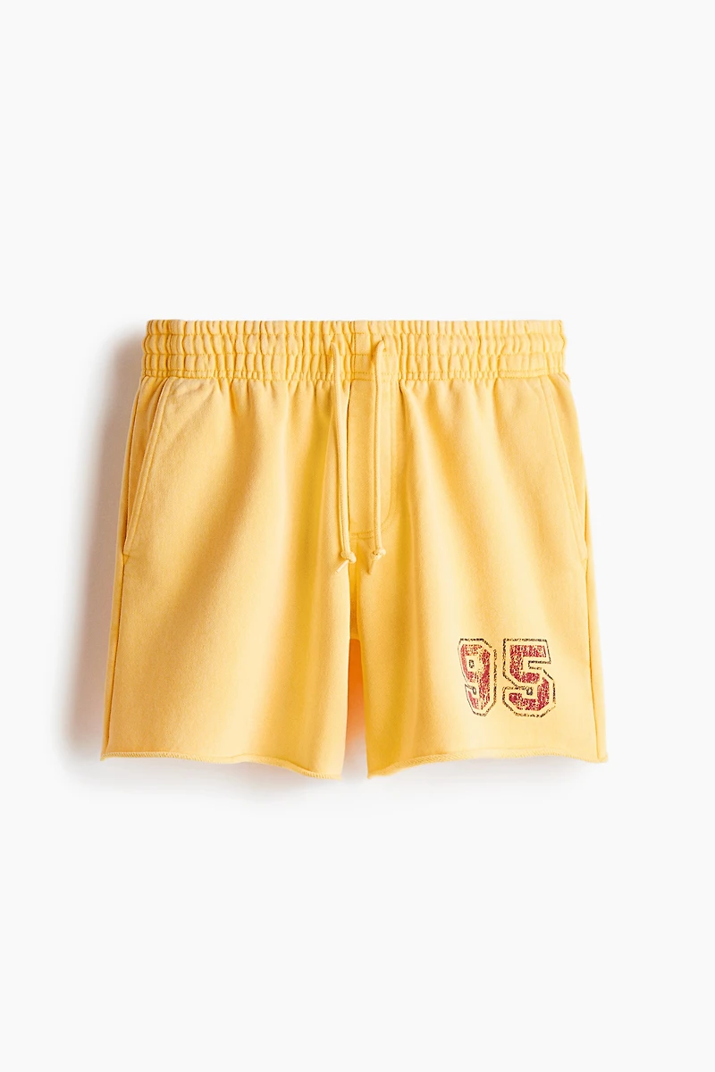 Short décontracté en molleton imprimé