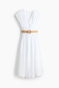 Cotton Dress with Belt