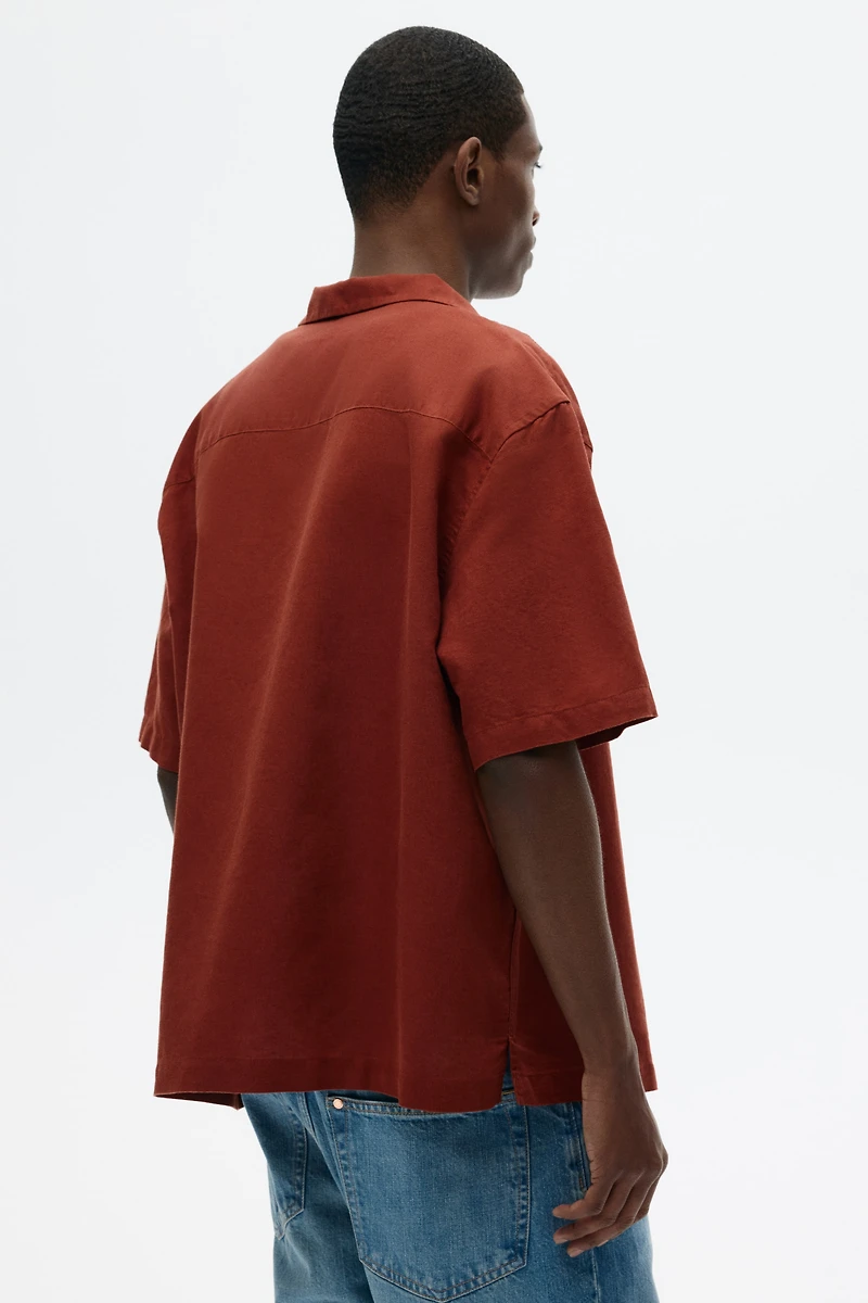 Relaxed-Fit Linen-Blend Resort Shirt