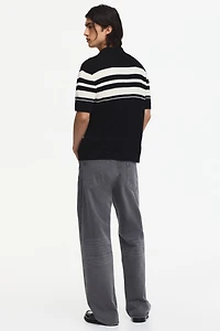 Regular-Fit Pointelle-Knit Polo Shirt