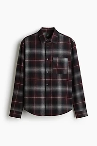 Chemise ample en flanelle