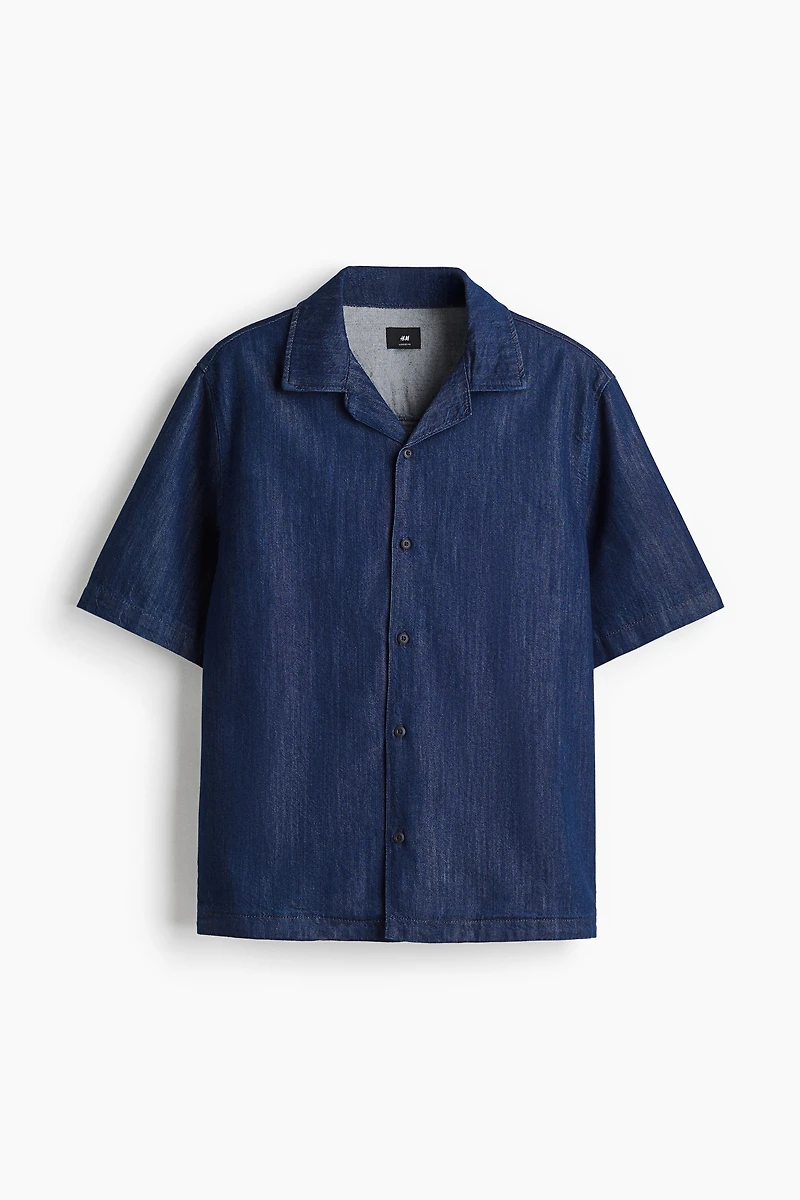 Regular-Fit Denim Resort Shirt