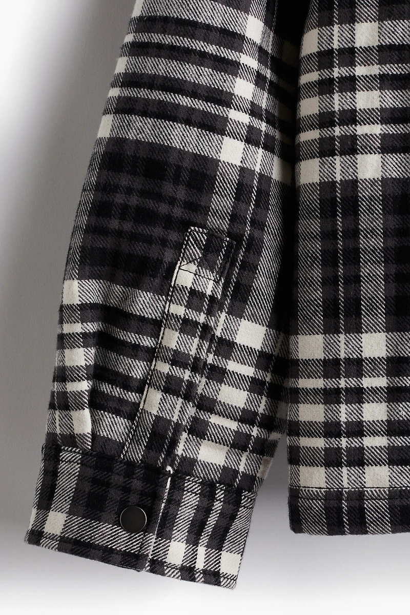 Surchemise ample en flanelle