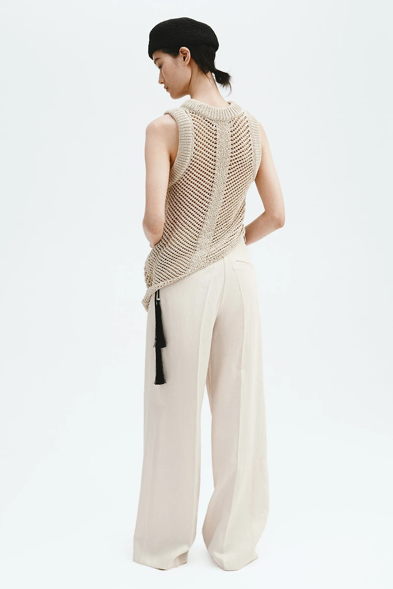 Pantalon chic à jambes larges