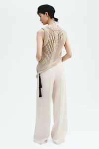 Pantalon chic à jambes larges