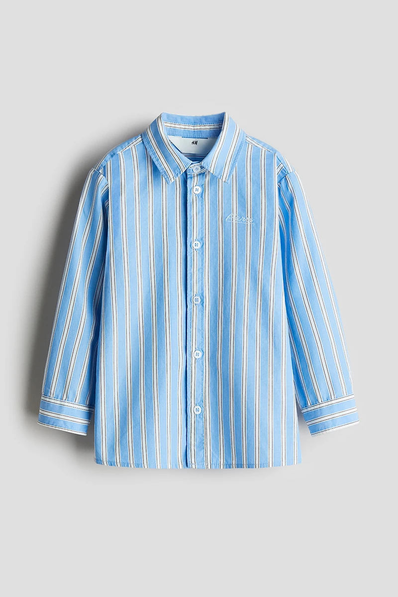 Chemise en popeline de coton