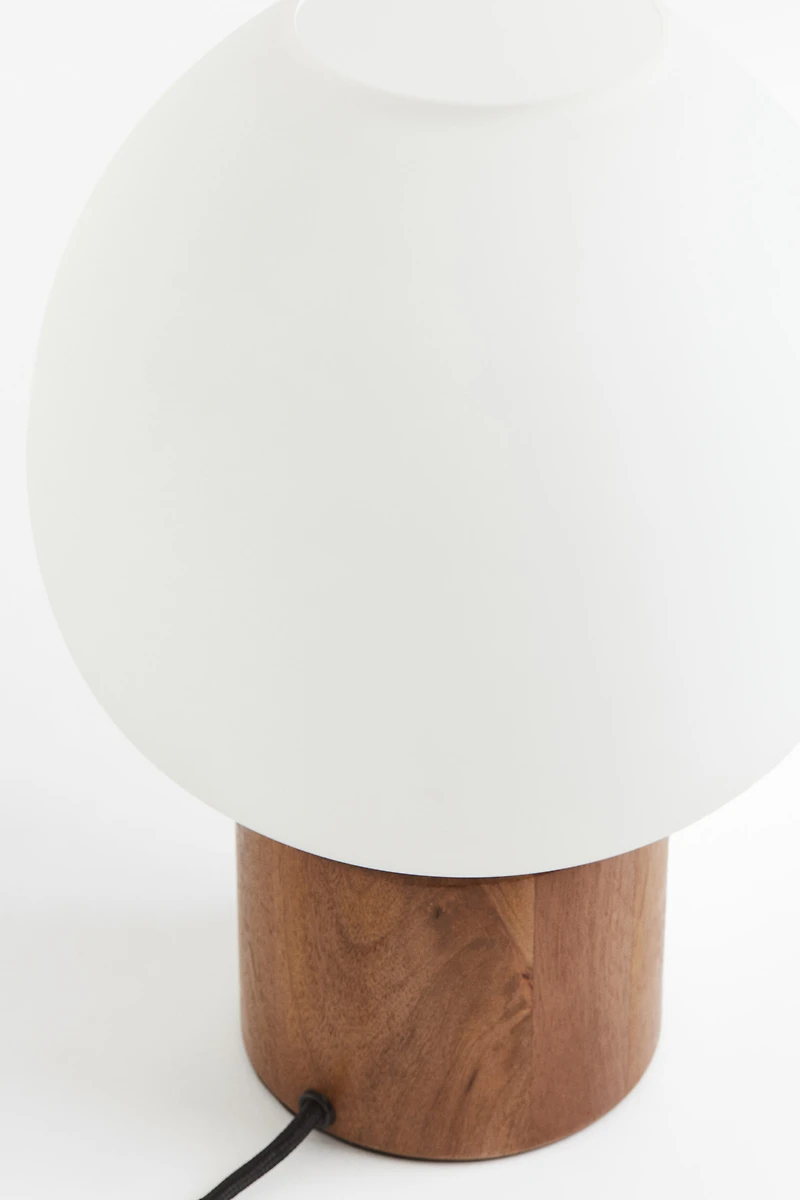Table Lamp Wood and Glass