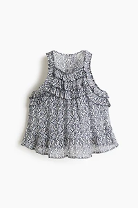 Ruffle-Trimmed Top
