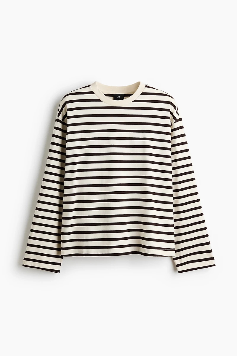 T-shirt à manches longues grande taille en jersey