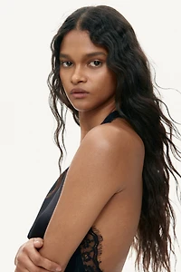 Satin Halterneck Dress