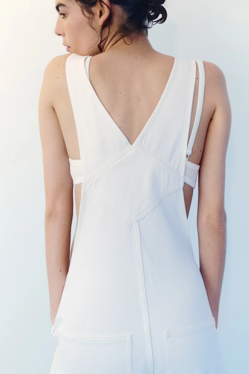 Cotton Denim Overalls