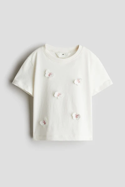 Motif-detail t-shirt
