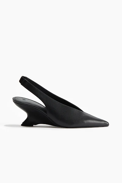 Wedge-Heeled Slingbacks