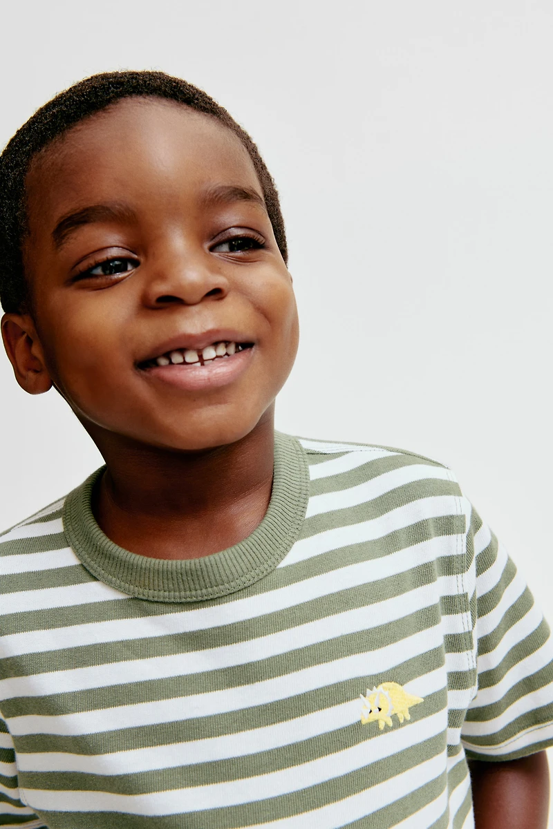 Embroidered-Detail T-Shirt