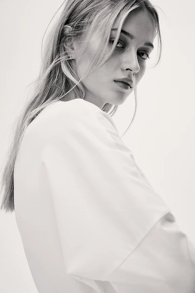 Long-Sleeved Cotton Top