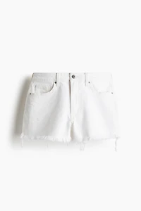 Short taille haute en denim