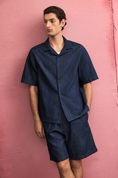 Regular-Fit Denim Resort Shirt