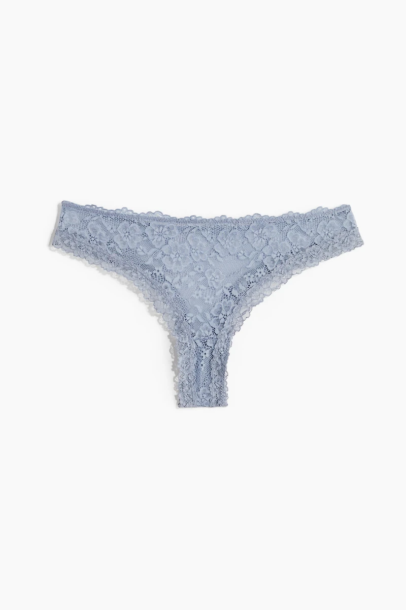3-pack lace Brazilian briefs