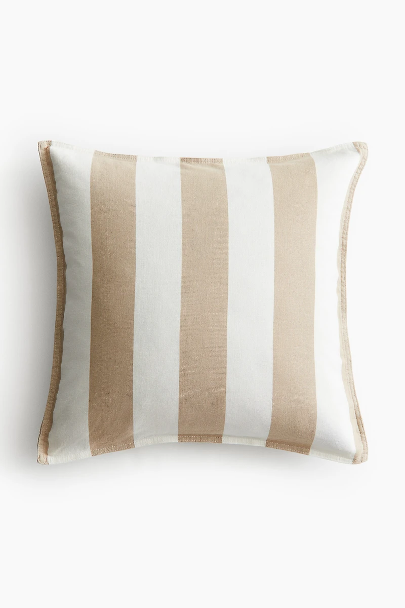 Linen-Blend Cushion Cover