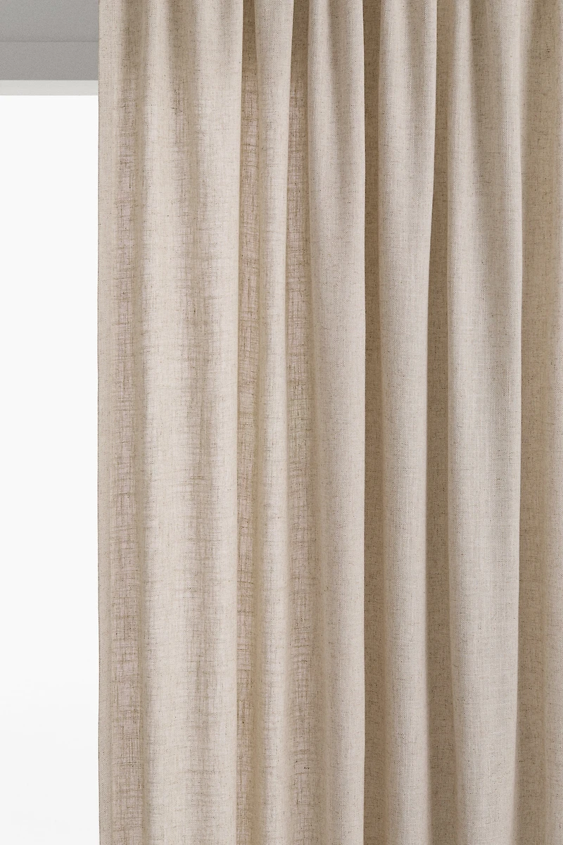 2-Pack Linen-Blend Curtain Panels