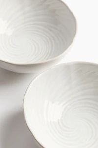 2-Pack Textured Stoneware Bowls