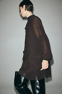 Plissé Jersey Dress