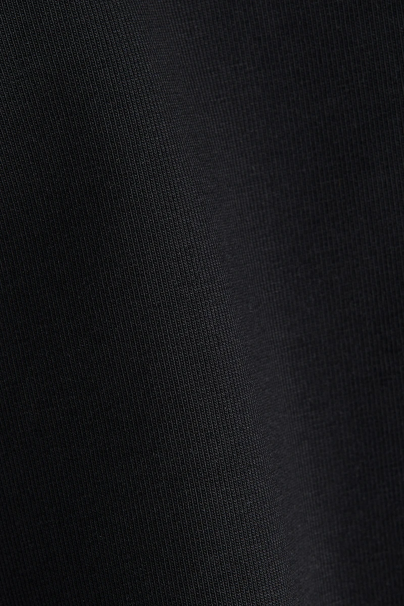 Foldover-Waist Cotton Pants