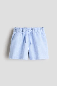 Short en lin mélangé