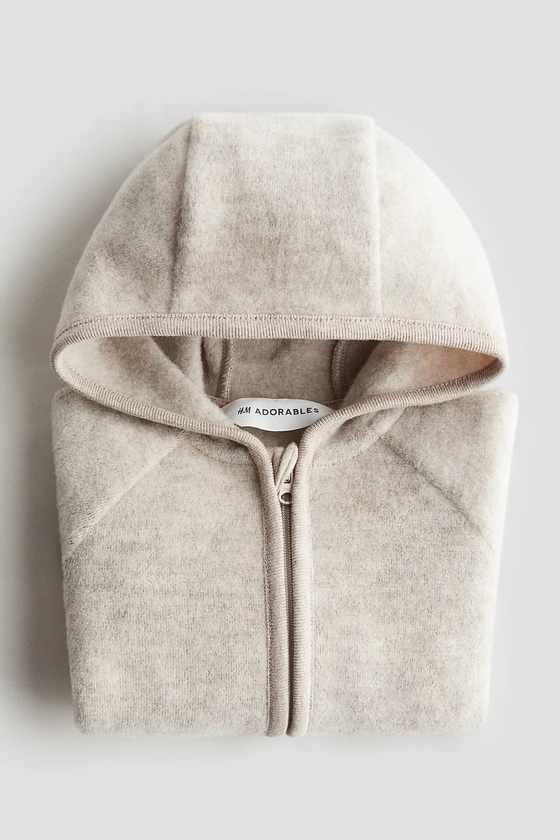 Chandail en polar de laine mélangée