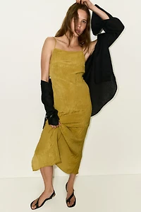 Low-Back Crêpe Dress