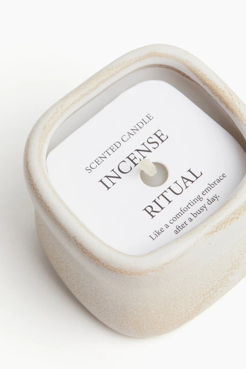 Scented Candle in Ceramic Holder