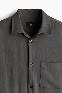 Loose-Fit Satin Shirt