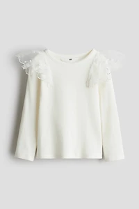 Haut en coton avec tulle