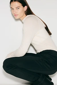 Brushed-inside ski trousers