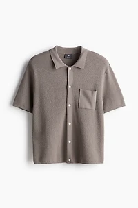 Chemise Coupe Classique en maille texturée