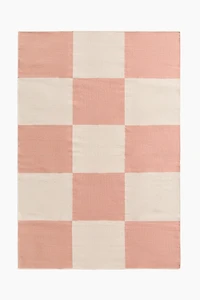 Checked Cotton Rug