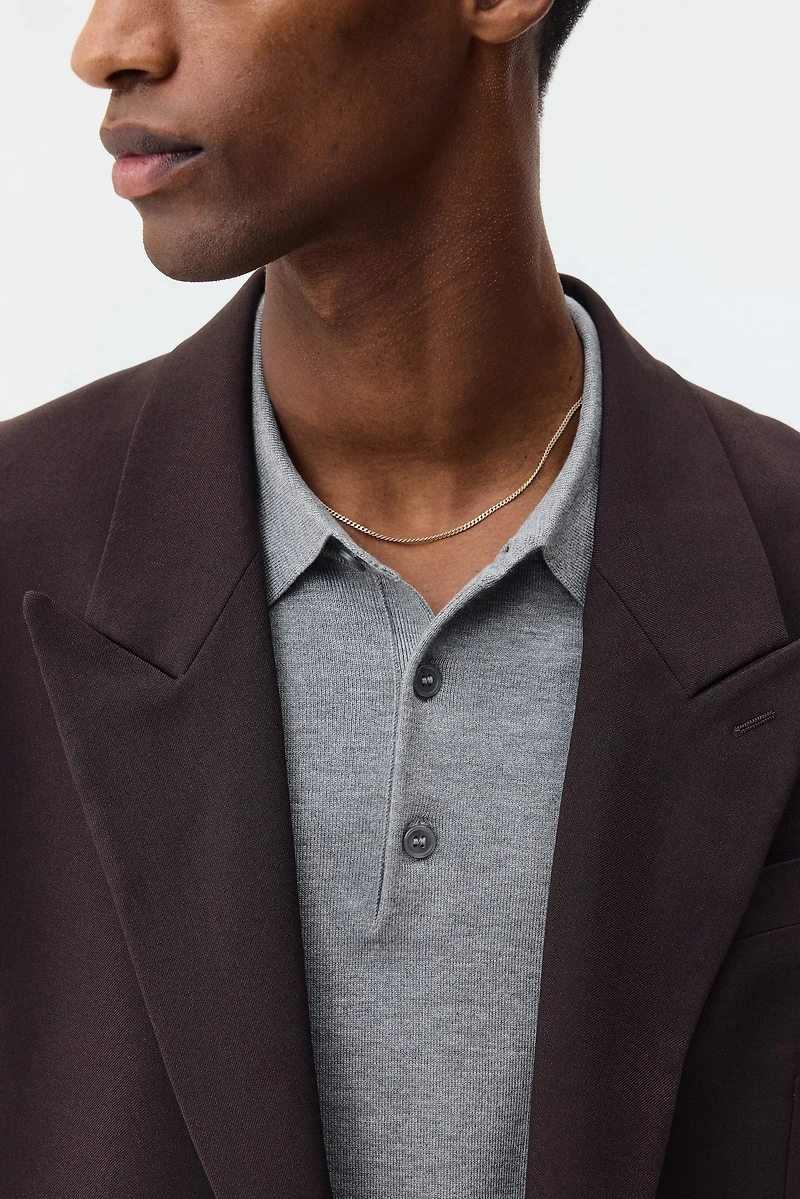 Polo classique en tricot fin