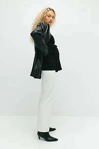 MAMA Ribbed Wrapover Top