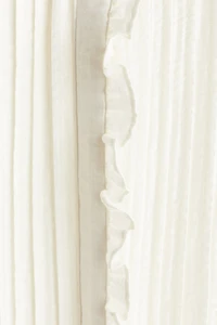 Ruffle-trimmed Muslin Blouse