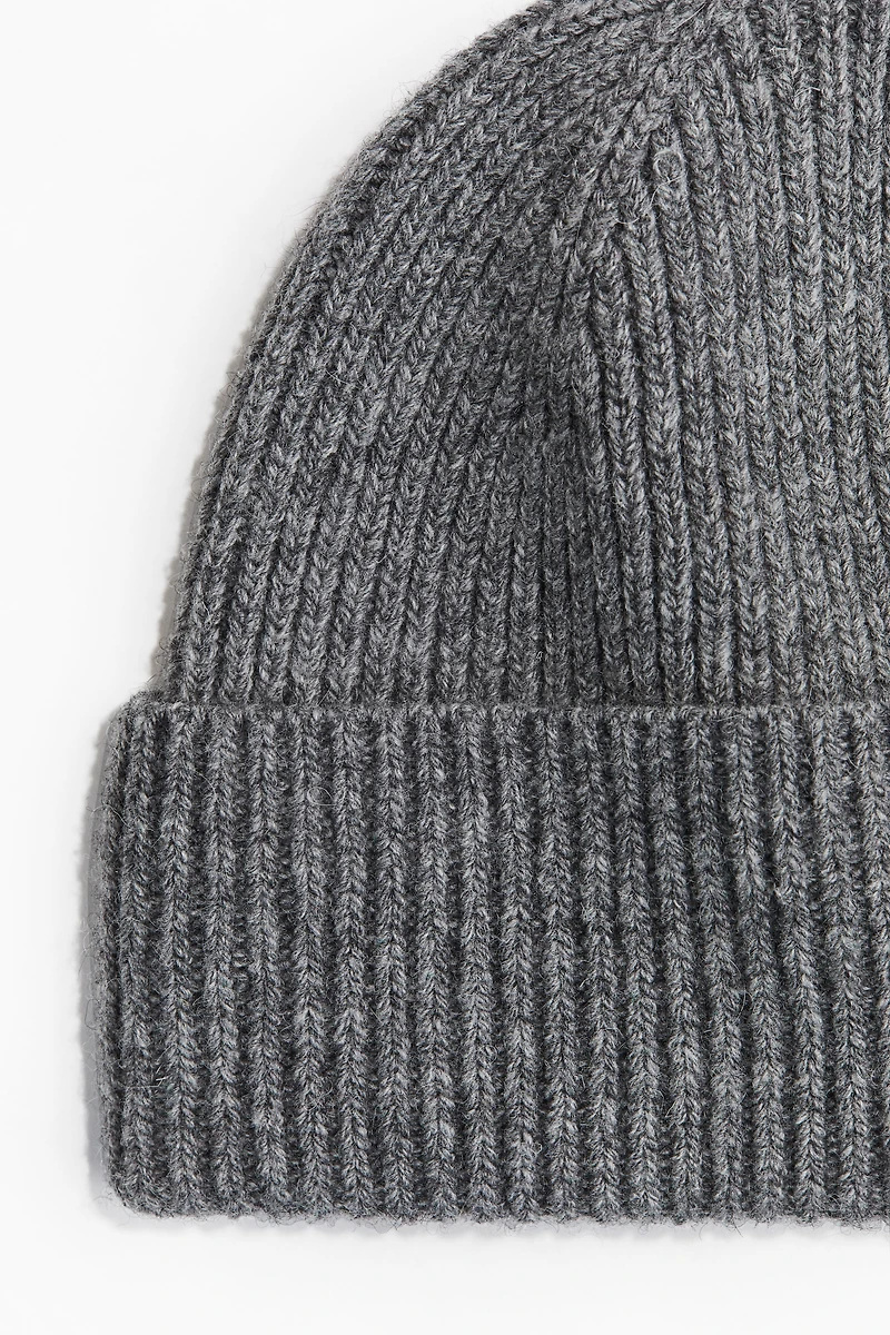 Rib-Knit Wool-Blend Hat