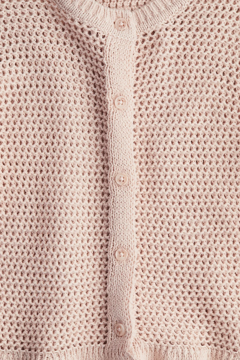 Crochet-Look Cardigan