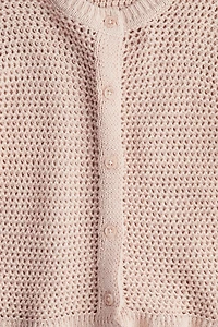 Crochet-Look Cardigan