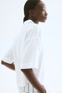 Linen-Blend Shirt