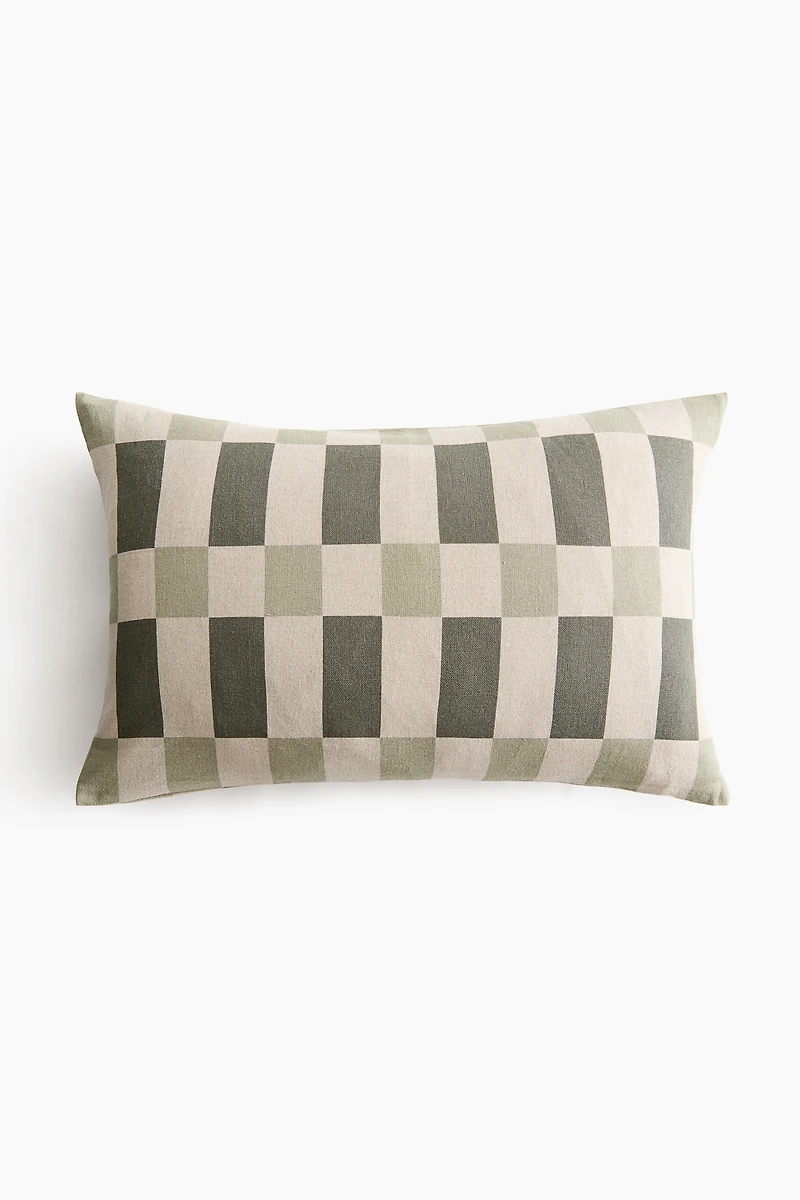 Linen-Blend Cushion Cover