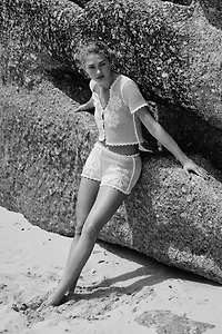 Crochet-Look Beach Top