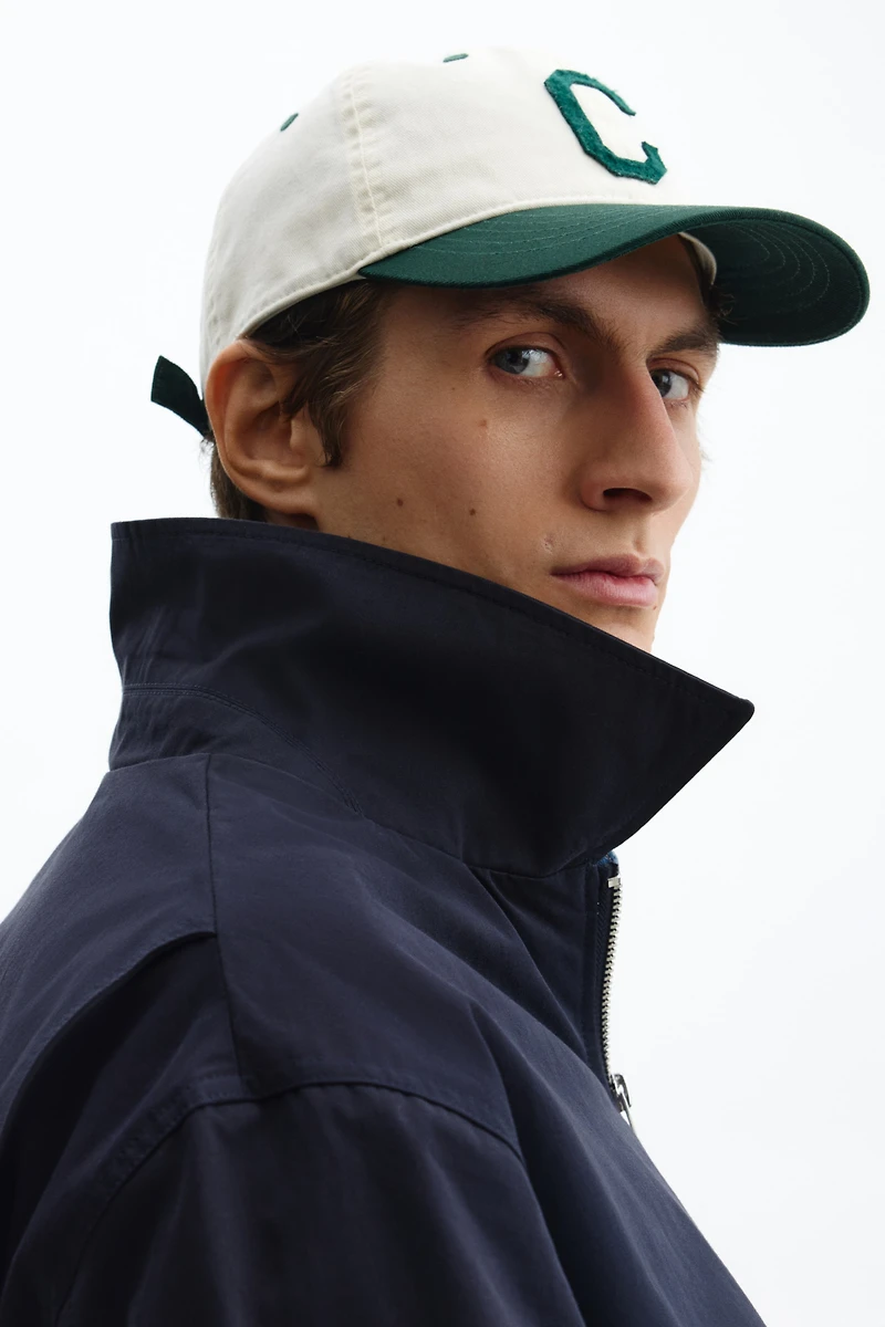 Veste en coton avec col