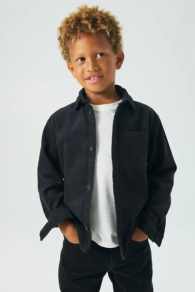 Chemise en velours de coton côtelé