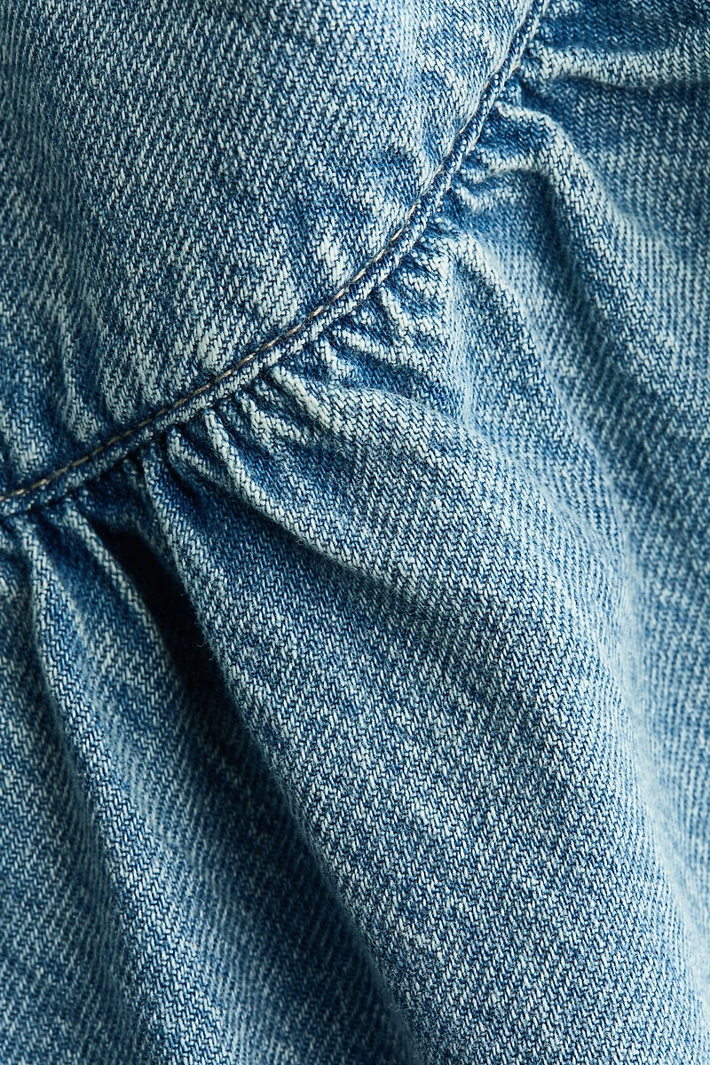 Flared Tie-Detail Skirt