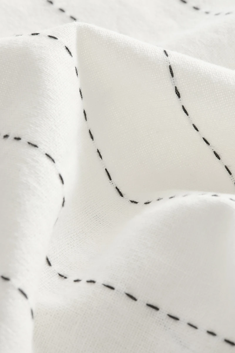 Linen-Blend Cushion Cover